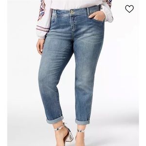 Tummy control boyfriend jeans